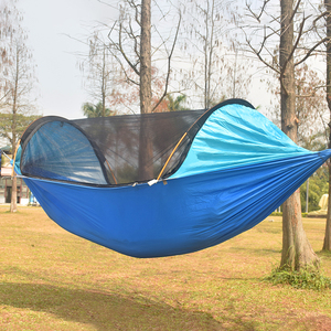 Hamaca <span class=keywords><strong>de</strong></span> Camping con Mosquitera y Protección Solar, Ultraligera, <span class=keywords><strong>de</strong></span> Nailon, con Bolsa <span class=keywords><strong>de</strong></span> Transporte para Senderismo y Excursionismo - Product Image 2