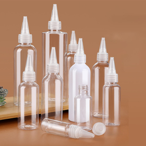 30ml 50ml 60ml 100ml 120ml PET Hair Oil <b>Bottles</b> Transparent Twist Top Cap Squeeze Ink Liquid Glue <b>Bottle</b> - Product Image 4