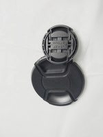 Accessoires pour appareil photo numérique, capuchon d'objectif universel en plastique noir de 77 mm à pince au milieu pour Canon Nikon Sony