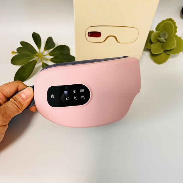 Portable Electric Eye Massage Device with Wireless Remote Control USB Rechargeable Thermal Infrared Technology & Multiple Modes
