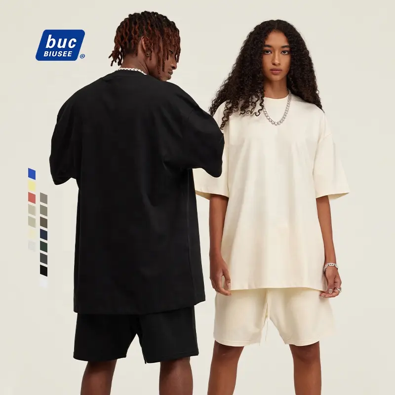 Streetwear Summer Custom Mens Short Set High Quality Acid Washed T Shirt And Shorts Plus Size Men's Sets