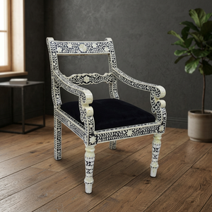 Silla de Ocio Modular de Diseño Moderno con Incrustaciones de Hueso Hechas a Mano para el Hogar, Oficina, Sala de Estar, Hotel y Comedor - Product Image 1