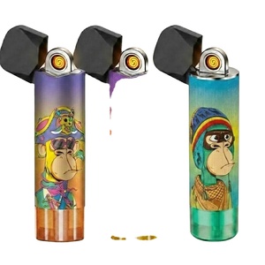 Mini Encendedor Electrónico Delgado Tornado 15K, Encendedor de Cigarrillos Recargable por USB, Resistente al Viento, para Venta al por Mayor en Países Bajos - Product Image 1