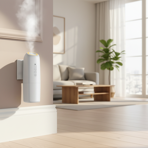 Custom Waterless plug in aroma <b>diffuser</b> smart Waterless Essential Oil home <b>Diffuser</b> Machine <b>with</b> App-Control <b>LED</b> <b>Light</b> 100ML - Product Image 1