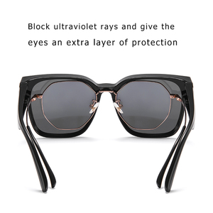 Lunettes de soleil carrées à grande monture, à porter par-dessus, pour la conduite, le sport, coupe-vent, avec logo personnalisé, 2023 - Product Image 3