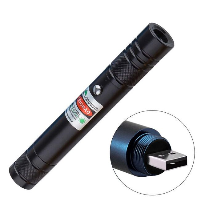 Rechargeable 532nm Long Distance Green Laser Pointer with Built-in USB Port