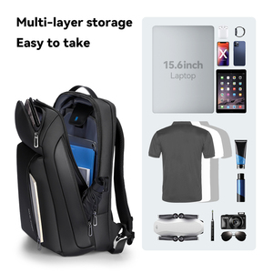 Mark Ryden Laptop <strong>Backpack</strong> Waterproof Men's Shoulder Laptop BackpacksMultifunctional Large Capacity G1_MR9808-B - Product Image 4