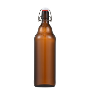 Bán Buôn 330Ml 500Ml 750Ml 1L Đu <span class=keywords><strong>Top</strong></span> Hổ Phách Bia Thủy Tinh Chai Với Vít <span class=keywords><strong>Cap</strong></span> Stopper Cho <span class=keywords><strong>Tequila</strong></span> Và Brandy - Product Image 5