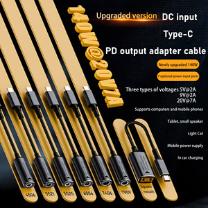 Chất Lượng Tốt Nhất Loại C Nam Để DC Nữ <span class=keywords><strong>Adapter</strong></span> Kết Nối 140W 20V/7A 17Cm 4506 7406 Chuyển Cáp Điện Cho Máy Tính Xách Tay Sạc - Product Image 4