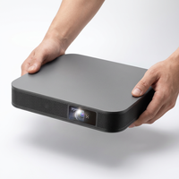 Nouveau Projecteur DLP S500 2026 pour Home Cinéma Portable 4K 3D Full HD Haute Luminosité avec Auto Focus, Batterie 15000mAh, Stéréo HIFI et 5G