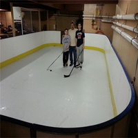 Plancher de patinoire de hockey en HDPE / Panneaux en plastique pour patinage / Patinoire synthétique pour patinage à roulettes et barrière