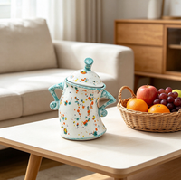 Pot décoratif, Pot à taille croisée, Station autonome, Artisanat en résine, Ornements de décoration intérieure, Tasse à eau multifonctionnelle