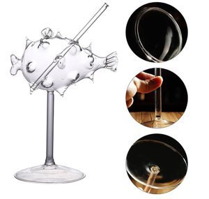Verres à cocktail soufflés à la main texturés écailles de poisson, verres à pied bleu ombré, verrerie inspirée des sirènes pour <span class=keywords><strong>mariage</strong></span> - Product Image 6