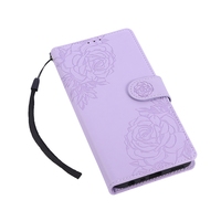 Funda de cuero tipo cartera para Xiaomi Redmi Note 11 Pro /9A/9C/11A/13C/Note 12 Pro 5G/Note 9 Pro, funda con tapa de diseño rosa