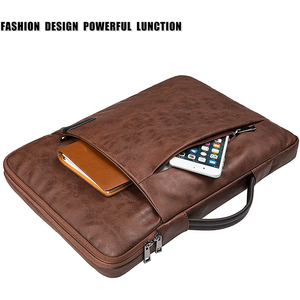 Sac Femmes Imperméable Hommes D'affaires Sac D'<span class=keywords><strong>ordinateur</strong></span> En Cuir PU <span class=keywords><strong>15</strong></span>.6 <span class=keywords><strong>Pouces</strong></span> <span class=keywords><strong>Housse</strong></span> Pour <span class=keywords><strong>Ordinateur</strong></span> Portable - Product Image 4