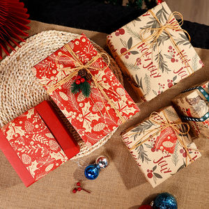 Wholesale <b>Christmas</b> Gift Wrapping <b>Paper</b> 43*300 cm Kraft <b>Paper</b> Wrapping <b>Paper</b> - Product Image 4