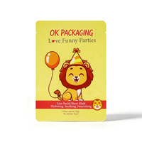 Sachets de masque facial à trois soudures latérales, pochettes d'emballage cosmétique personnalisées, sachets d'emballage pour masques faciaux, pochettes pour masques en feuille, vente en gros