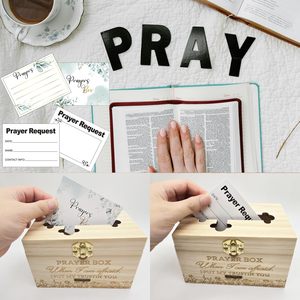 Wooden Prayer <b>Box</b> Rectangular <b>Lockable</b> <b>Storage</b> <b>Box</b> With Cross Design For Religious Use - Product Image 2