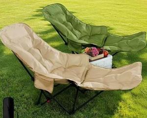 Silla Reclinable de Moda con Reposapiés Acolchado, Silla Luna <span class=keywords><strong>Plegable</strong></span> Multinivel Ajustable para Camping al Aire Libre, <span class=keywords><strong>Cama</strong></span> <span class=keywords><strong>Plegable</strong></span> Pequeña - Product Image 1