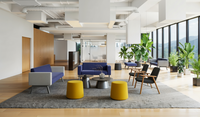 Ensemble de canapés modulaires en tissu moderne pour les espaces publics, les salles d'attente, les bureaux, les bibliothèques et les ateliers