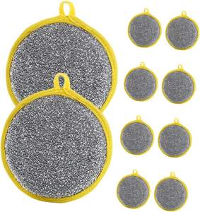 Esponjas Redondas de Doble Cara para Lavar Platos de Cocina, para la Limpieza del Hogar de Sartenes y Ollas - Product Image 1