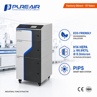 Extracteurs de fumée laser Pure-Air PIPS PA-DS2400i équipés de capteurs d'odeurs PM1.0, VOC, O3, HCl pour la découpe/gravure/marquage laser