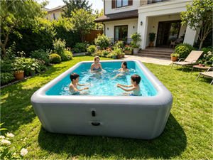 <span class=keywords><strong>Piscine</strong></span> gonflable familiale Waterplay Crafts, grande, durable, hors sol, pour les jeux aquatiques en plein air dans la cour. - Product Image 4