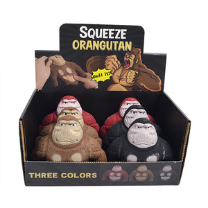 2025 Slow Rebound Gorilla Brown Monkey Toy Stretch Gorilla Toy Decompress Flour Gorilla <b>Squeeze</b> Stress Toy - Product Image 6