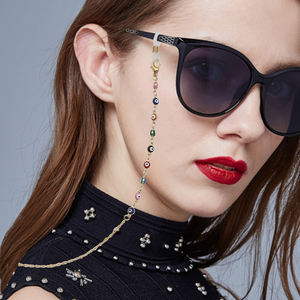 Groothandel Trendy Multi Kleuren Zonnebril <span class=keywords><strong>Strap</strong></span> Eyewear Accessoires Masker Holder Brillen Brillen Glazen Ketting - Product Image 2