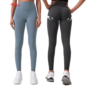 Women's Solid Full Length High Waist Breathable Quick Dry Spandex/<b>Nylon</b> <b>Leggings</b> for Sports Active Workout Gym Athletic Yoga - Product Image 1