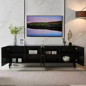 Accent Luxury <strong>French</strong> Style Modern Solid Oak TV Stand Storage Cabinet Eco-Friendly Large Capacity Durable with Drawer <strong>Shelves</strong> - Product Image 3