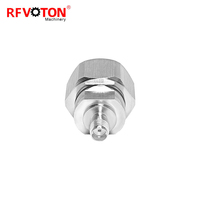 Usine Mini DIN 4.310 mâle 4.3-10 L20 Plug vers sma femelle Jack rf adaptateur adaptateur coaxial connecteurs (rf) en stock ROHS