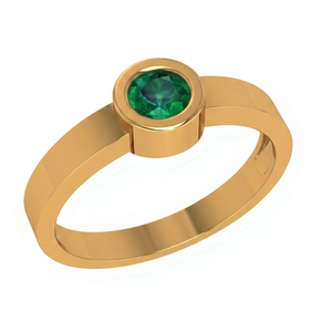 Bague en or 10 carats sertie de saphirs en verre, fabrication artisanale, design personnalisé, fabricant de bijoux, bague de promesse minimaliste, mode féminine - Product Image 1
