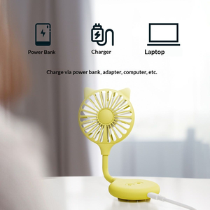 Ventilatore USB Portatile con Ventosa <span class=keywords><strong>per</strong></span> Pigri, Motore Brushless, 3 Velocità, Senza Fili - Product Image 5