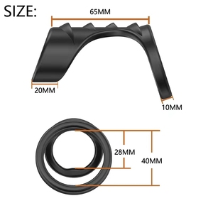 Anillos para Pene Reutilizables, Extensor de Pene, Retrasa la Eyaculación, Condón para Pene, Sin Vibrador, Juguetes Sexuales para Hombres - Product Image 4