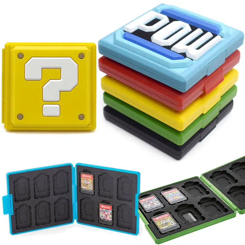 Kotak penyimpanan casing kartu Game cangkang keras tahan air Aksesori Gaming NS kualitas tinggi untuk kartu Game Nintendo Switch