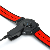 Klip Pengisi Daya Jam Tangan Pintar Hitam Kabel Data Sinkron Kabel Pengisi Daya Magnetik untuk Garmin Forerunner 735xt 235XT 230 630