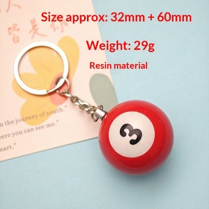 Colgante <span class=keywords><strong>de</strong></span> moda creativo y sencillo con diseño <span class=keywords><strong>de</strong></span> números <span class=keywords><strong>de</strong></span> billar <span class=keywords><strong>de</strong></span> 32 mm, ideal para regalo, recargable, superventas. - Product Image 4