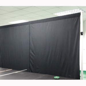 Aluminum double crossbar pipe and drape backdrop stand for trade show exhibition booth - Product Image 1
