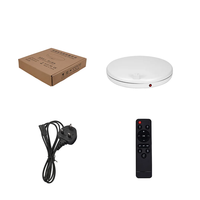Table de présentation rotative électrique pour sapin de Noël 4545AR avec prise, capacité de charge 100 kg, rotation à 360° °   Plateforme de photographie rotative à télécommande 45CM
