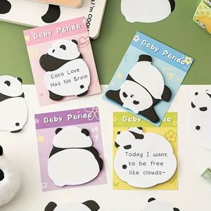 High Adhesion Panda Sticky Notes Cute Cartoon <b>Memo</b> <b>Pads</b> for School and Office Back-to-School Essentials Gift Made of Paper - Product Image 4