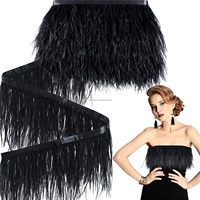 Plumes d'autruche moelleuses en gros, couleurs teintées, pour robes de soirée, vêtements, accessoires de décoration, fourniture d'usine
