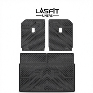 Alfombrilla para Maletero y Respaldo LASFIT para OLIVER R1S, 2.76 Pulgadas de Grosor, TPE Ranurado, Forro de Carga para Todo Clima, Negro, Fácil de Limpiar - Product Image 1