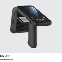 Terminal Lector Portátil C5 ABS 4G/WiFi Android 11 UHF RFID Negro para Almacén, Comercio Minorista y Logística de Ultra Alta Frecuencia