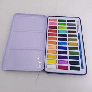 Juego de pintura de acuarela, 36/48 colores Premium en caja de regalo con pincel, perfecto para los amantes de la pintura para dibujar e ilustrar. - Product Image 3