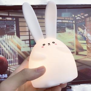 ไฟกลางคืนรูปกระต่ายกระต่าย USB โคมไฟซิลิโคน LED สำหรับเด็กน่ารักน่ารักสำหรับเด็กโคมไฟซิลิโคนรูปกระต่ายสำหรับกลางคืน - Product Image 2