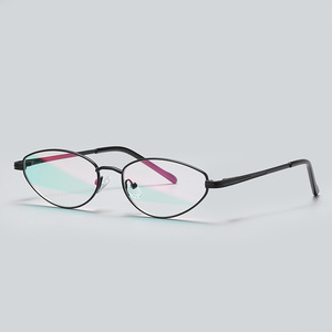 Lunettes de vue anti-lumière bleue œil de chat à monture complète, unisexe, légères, avec verres en résine, pour visage ovale, pour adultes - Product Image 1