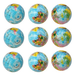 CHENXI Stress Relief Mini Educational <b>Squeeze</b> Earth <b>Ball</b> Globe 6.3CM PU Anti Stress <b>Ball</b> Fidget Toy Unisex Pack of 12 - Product Image 6