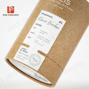 Sang Trọng Container Và Vòng Xi Lanh Hộp Quà Tặng Nước Hoa Người Đàn Ông Bao Bì Kraft Giấy Chai Nước Hoa Với Hộp Bao Bì Với Thương Hiệu của Tôi - Product Image 3