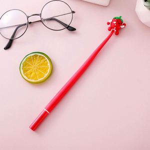 Cadeau promotionnel pas cher, papeterie économique kawaii, stylo gel à encre noire 0,5 mm, design mignon de chat, silicone souple, plastique, stylo à clic - Product Image 3